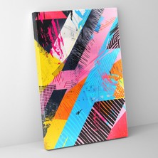 Popcas Abstrakt Geometrik Desenler Modern Sanat Koleksiyonu Duvar Tablosu