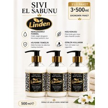 Linden Sıvı El Sabunu Siyah Imza 500 ml Black Signature X3 Adet