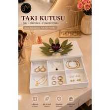 3Art Metal Takı Kutusu  - Takı Düzenleyici – Kolye, Küpe, Yüzük ve Bileklik Saklama Organizeri