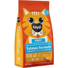 Kitty Life Somonlu Kısırlaştırılmış Kedi Maması 10 kg