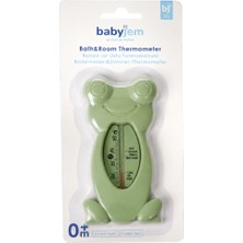 Babyjem Kurbağa Banyo Oda Termometresi Soft Yeşil