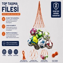 ASESTT Top Taşıma Filesi 15 Top Kapasiteli %100 Poliamid Futbol Voleybol Basketbol Ağı