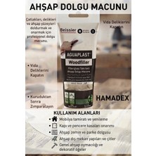 HAMADEX Fiberglass Takviyeli Ahşap Dolgu Macunu 125 ml - Beyaz Renk Zımparalanabilir Onarıcı Macun
