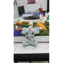 Himi Pasta Süsleri Fil 1 Adet Plastik Minyatür Figür Karakter Oyuncakları Evcilik Oyuncakları Küçük Minik Oyuncaklar