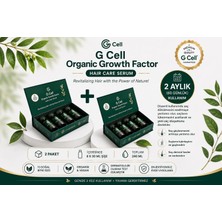 Gcell Organic Growth Factor Saç Güçlendirici Serum 2 Kutu (8 x 30 Ml) – 60 Günlük Kullanım