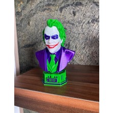Riva Self Joker Büstü Renkli 3D Baskı Figür 13 cm - Koleksiyonluk Dekoratif Heykel