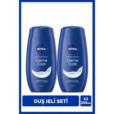 Nivea Creme Care Banyo ve Duş Jeli 250ml, C&E Vitamini, Nemlendirici, X2 Adet, Pürüzsüz Cilt
