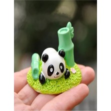 Himi Pasta Süsleri Sevimli Panda Plastik Minyatür Figür Karakter Oyuncakları Evcilik Küçük Minik Oyuncaklar