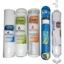 Pera Water Açık Kasa Su Arıtma Cihazlarına Uygun Pera Water Mebranlı 5’li Filtre Seti Açma Anahtarı Hediyeli