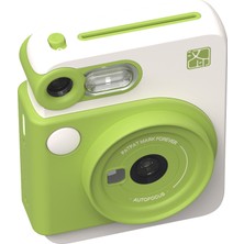 Hanin M6 Instant Kamera 2mp 300DPI HCP-2TS25G Anında Baskı Yapabilen Seyahat Kamerası Yeşil