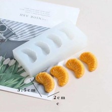 Himi Pasta Süsleri Mandalina 4'lü Plastik Minyatür Figür Karakter Oyuncakları Evcilik Küçük Minik Oyuncaklar
