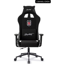 Fanchair x Beşiktaş Goal Siyah Kumaş Lisanslı Oyuncu Koltuğu