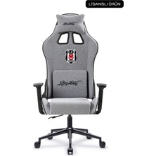 Fanchair x Beşiktaş Goal Gri Kumaş Lisanslı Oyuncu Koltuğu