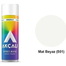 501 Mat Beyaz Akçalı Sprey Boya Pelmolit