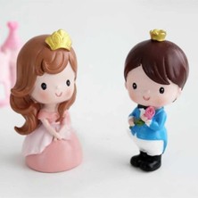 Himi Pasta Süsleri Prens ve Prenses Plastik Minyatür Figür Karakter Oyuncakları Evcilik Küçük Minik Oyuncaklar