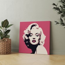 Popcas Minimalist Geleneksel Hollywood Portresi Modern Sanat Tarzında Dekoratif Kanvas Tablo