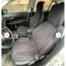 Carlone Fiat Egea Koltuk Minderi Full Set Takım-Siyah Renk