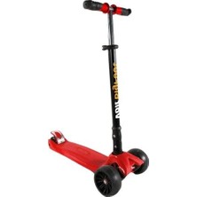 Die Grup Voit 218C Işıklı Geniş 3 Teker Scooter-Kırmızı