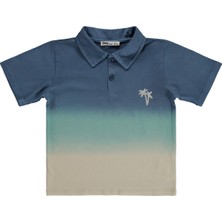Civil Boys Batik Renk Geçişli Polo Yaka 2-5 Yaş Tişört - Yeşil