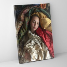 Popcas Johannes Vermeer Temalı Ikonik ile Dekorasyon Seçeneği Kanvas Tablo