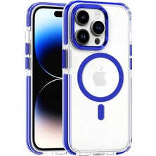 sbodurhome    iPhone 15 Pro Max Bella Magsafe Kapak - Mavi