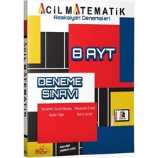 Anla Kazan Yayınları Acil Yayınları Ayt Reaksiyon 8 Li Denemeleri