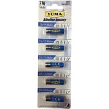 sbodurhome Yuma 27A MN27 V27A V27GA 12 Volt Alkalin Pil 5’li Paket