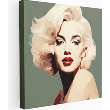 Popcas Minimalist Geleneksel Hollywood Portresi Basitlik ve Modern Sanat Temasıyla Kanvas Tablo