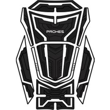Prohes Honda Pcx 125 2021-2024 Uyumlu Kauçuk Tankpad Takımı Beyaz