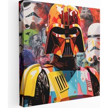 Popcas Yıldız Savaşları Pop Art Koleksiyonu Modern Sanat Temalı Dekoratif Kanvas Tablo