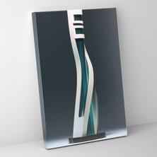 Popcas Minimalist Geometrik Deniz Feneri Çağdaş Heykel Kanvas Tablo