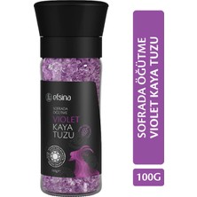Efsina Sofrada Öğütme Violet Kaya Tuzu 100 gr Doğal Kaya Tuzu ve Frenk Üzümü Ekstraktı