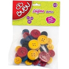 Die Grup Bu-Bu Renkli Düğme 1,2cm 2,5cm 40'lı