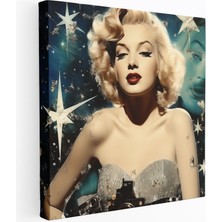 Popcas Retro Film Poster Geleneksel Hollywood Portresi Modern Sanat Temalı Duvar Tablosu
