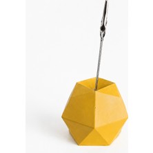 Karra Art Beton Masaüstü Not Tutucu Modern Geometrik Fotoğraf Kart Klipsi
