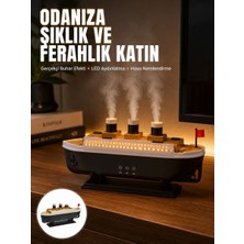 Magne Ultra Sessiz Titanik Gemi LED Işıklı Aroma Difüzörü Oda Nemlendirici Yeni Nesi - TGR1988-1493