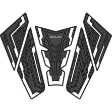 Prohes Cfmoto Sr 250 Uyumlu Kauçuk Tankpad Beyaz