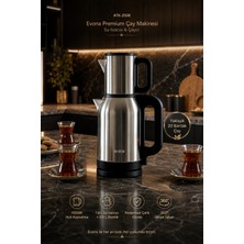 Evona Çelik 2 In 1 Çay Makinesi Su Isıtıcısı & Çaycı Steeltea