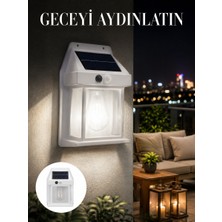Magne 1800 Mah Pilli Solar Duvar Aydınlatma Yeni Nesil - TGR5334-6513