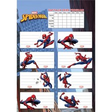Die Grup Spiderman 3'lü Ders Programlı Etiket