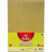 Die Grup Bu-Bu Simli Fon Kartonu 50X70 Altın -Tane-