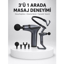 Magne Titreşimli Şarjlı Masaj Aleti 3in1 Fonksiyonel Çok Amaçlı Model Yeni Nesil - TGR9389-8736