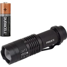 sbodurhome Cree Q5 LED Zoomlu  Pilli Mini Feneri 14500 Pil Ile Çalışma Özelliği