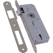 Belirtilmemiş 169/R Wc Iç Kapı Gömme Kilidi 40 mm – Nikel / Oval
