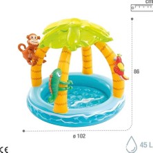 Die Grup Intex Tropik Ada Gölgelikli Havuz 102 cm