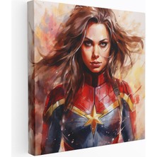 Popcas Marvel Temalı Suluboya ile Eşsiz Dekorasyon Kanvas Tablo