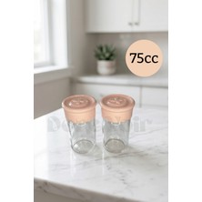 Dore Voir 2 Adet Cam Tuzluk Plastik Kapaklı (Kutuludur)-  75 cc