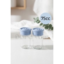 Dore Voir 2 Adet Cam Tuzluk Plastik Kapaklı (Kutuludur)-  75 cc
