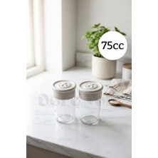 Dore Voir 2 Adet Cam Tuzluk Plastik Kapaklı (Kutuludur)-  75 cc