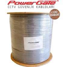 Shopwave Powergate Vıa 250MT, 2+1 (2x0,22+0,22) %100 Bakır, Cctv Güvenlik Kablosu